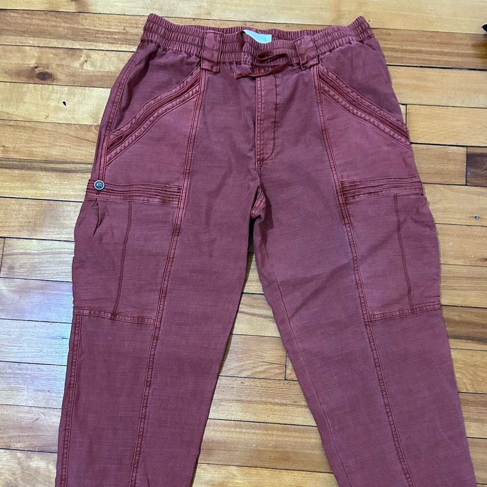 Anthropologie Angela Cropped Cargo Utility Pants
